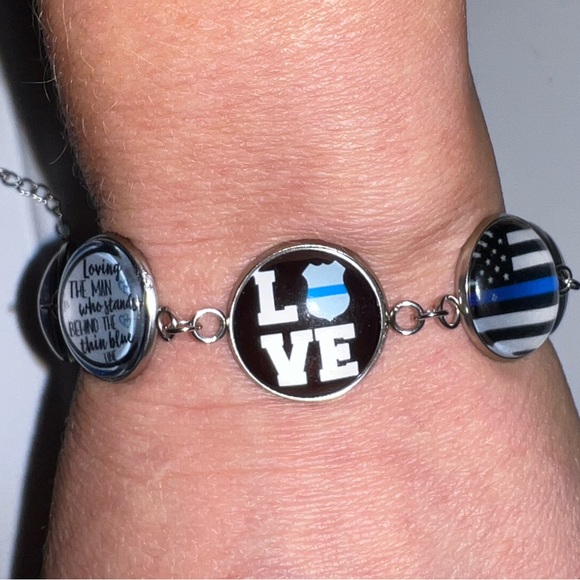$8 Law Enforcement Bracelet. New. Stainless Steel. $8 if bundled - Picture 2 of 11